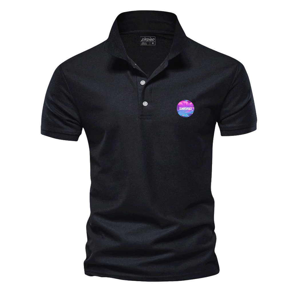 Zirdigo Kaos Polo Shirt Pria Kerah Zirdigo jp logo Sablon Print Quality