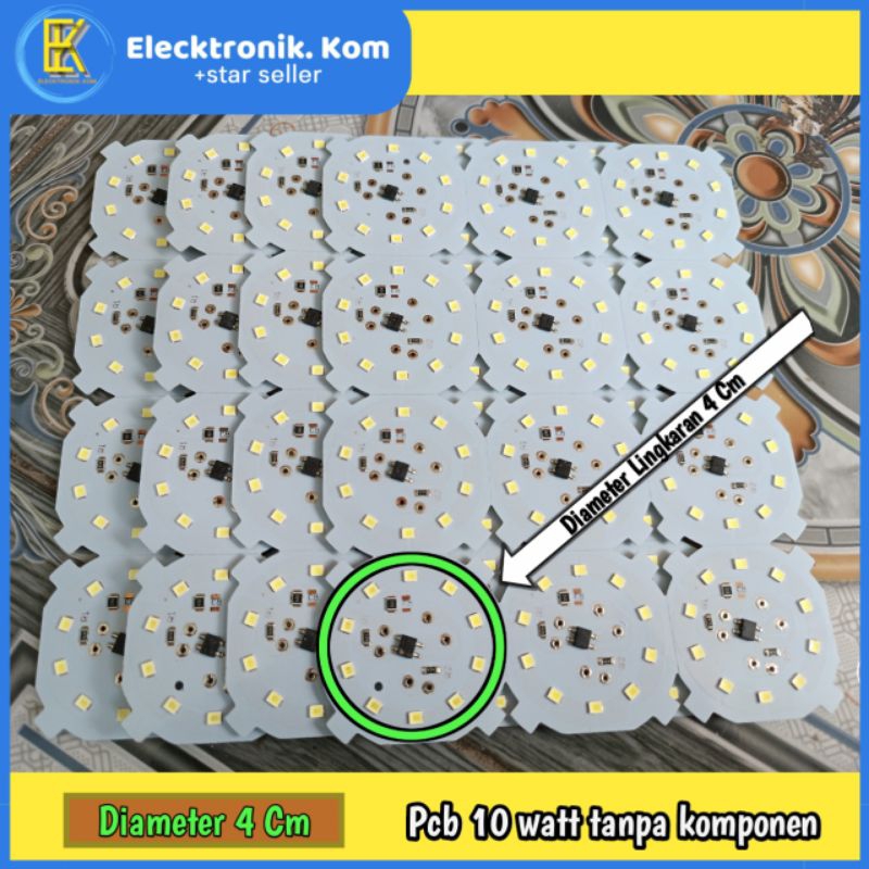 PCB lampu led 10 watt Ac 220, Murah & Kualitas Bagus.