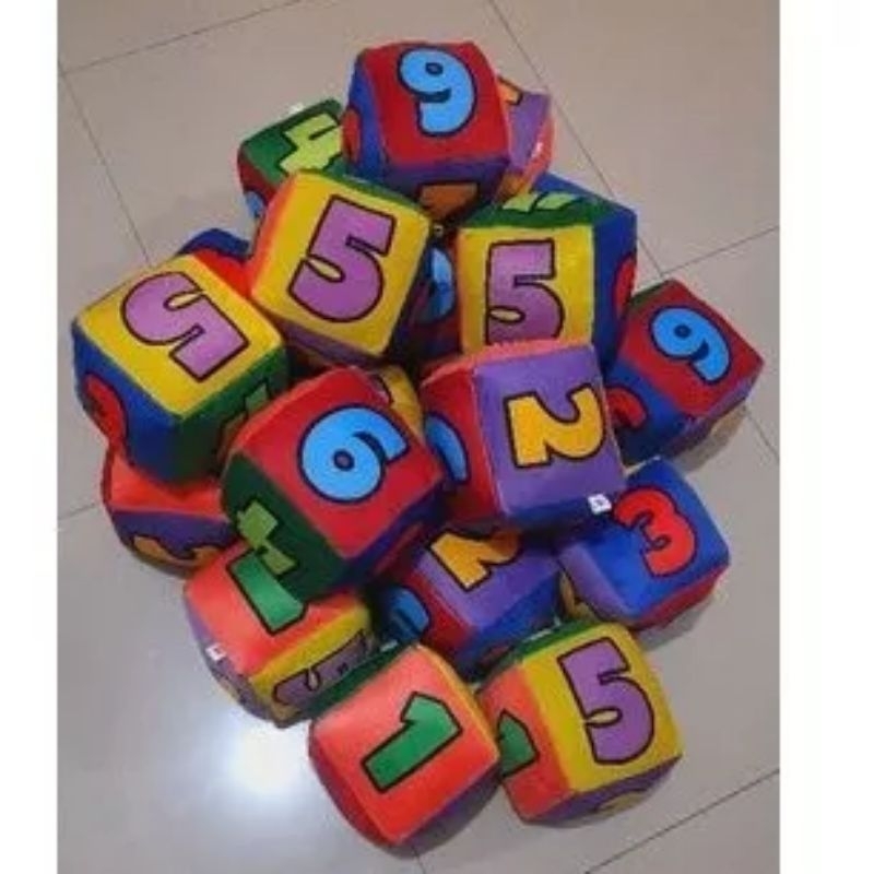 Bantal Dadu 20x20 Angka