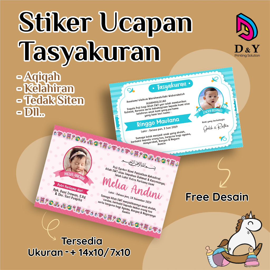 

STIKER TASYAKURANBOX NASI/STIKER AQIQAH/STIKER TEDAK SITEN/ LABEL TASYAKURAN/ STIKER KELAHIRAN BAYI