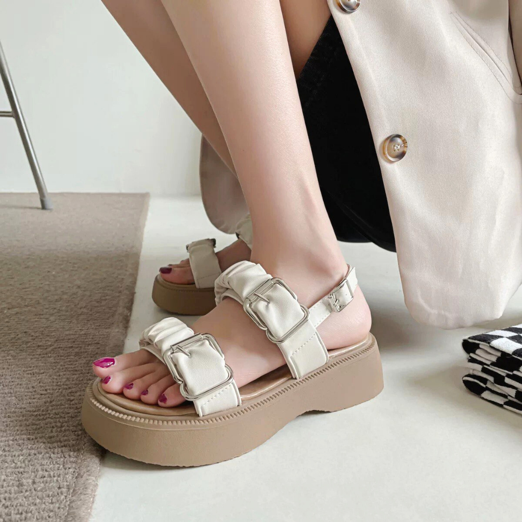 1531 Sandal Tali Wanita Import Sendal Kekinian