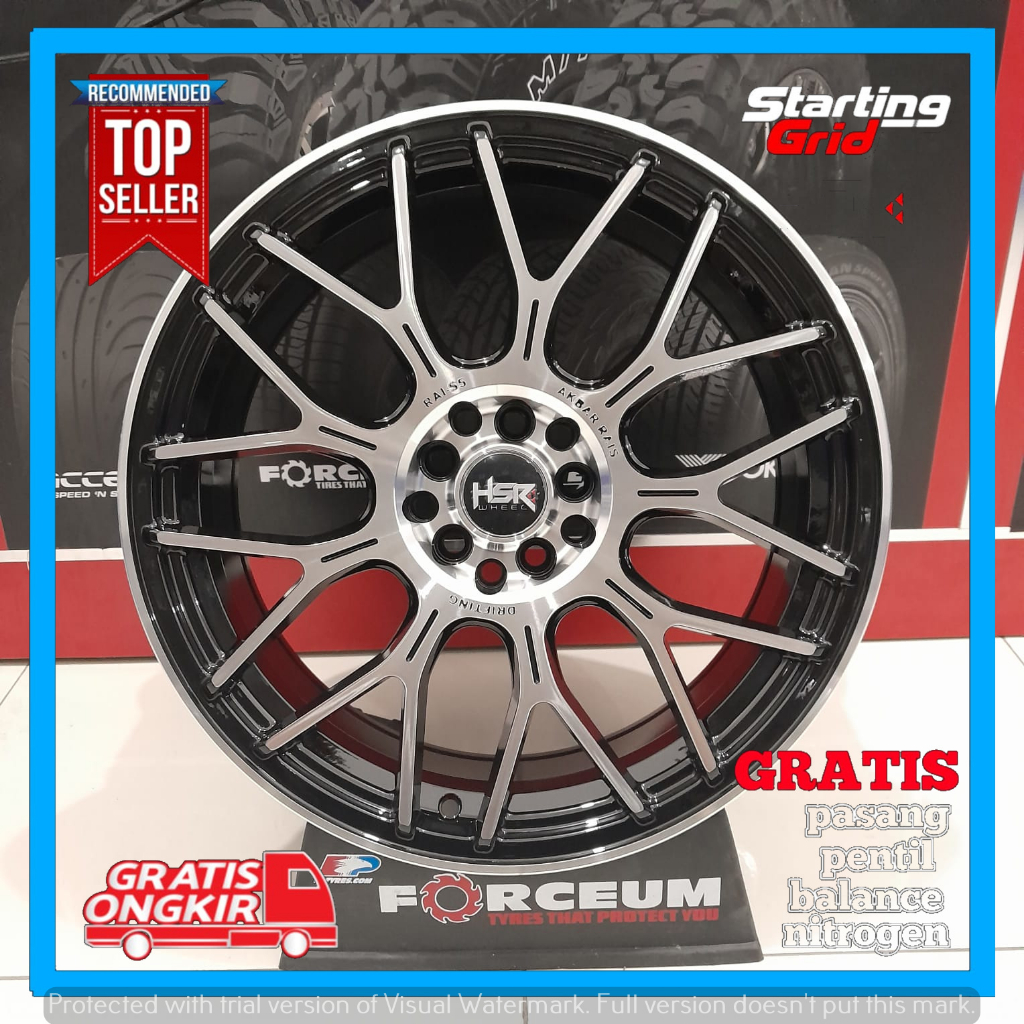 Velg Mobil HSR Xpander Camry Civic HRV CRV Stargazer Ring 18 RAI-S5 - terima tukar tambah pelek ori/