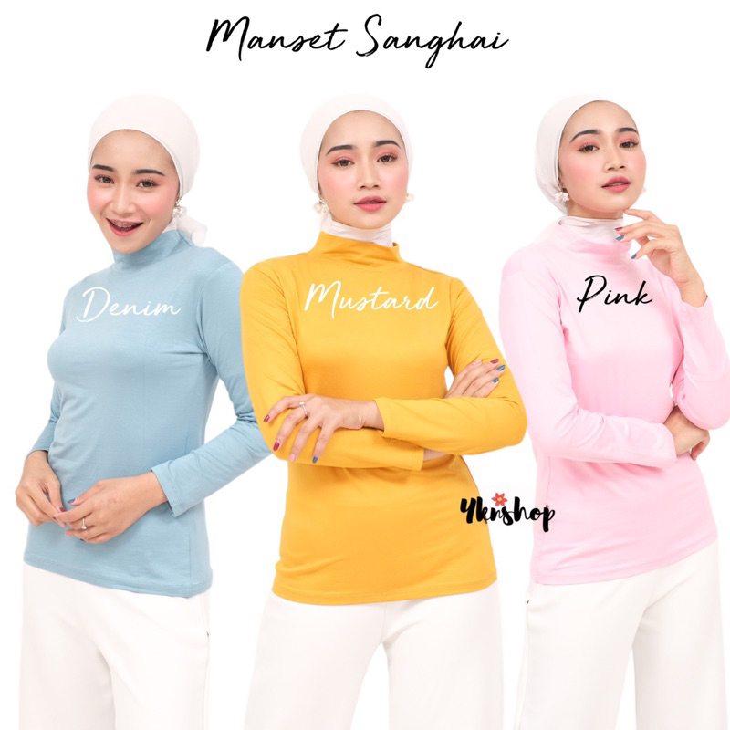 Manset Sanghai Bahan Rayon Super Adem Ukuran L XL XXL