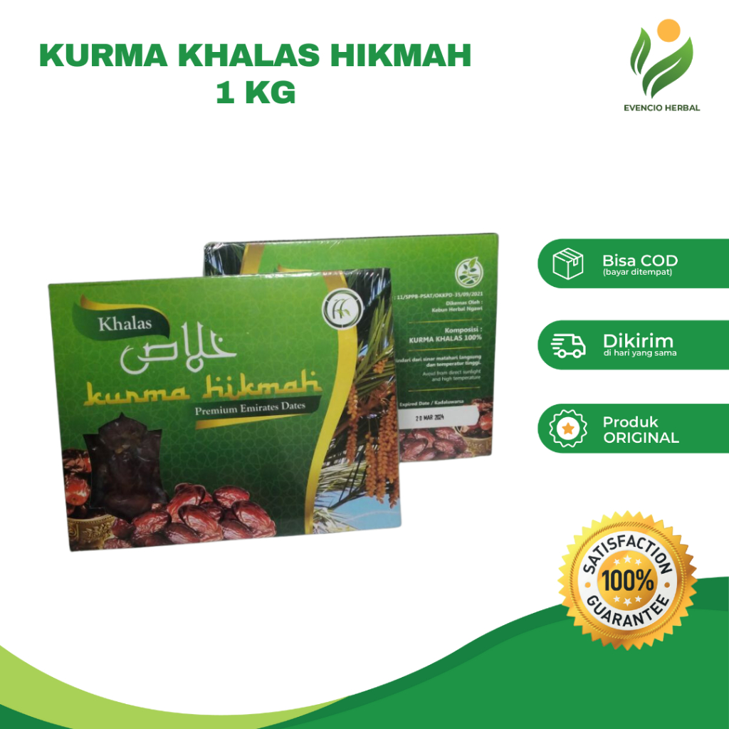 

Kurma Hikmah Khalas - Kurma Hikmah Khalas Kholas - 1 Kg dan 500 Gr