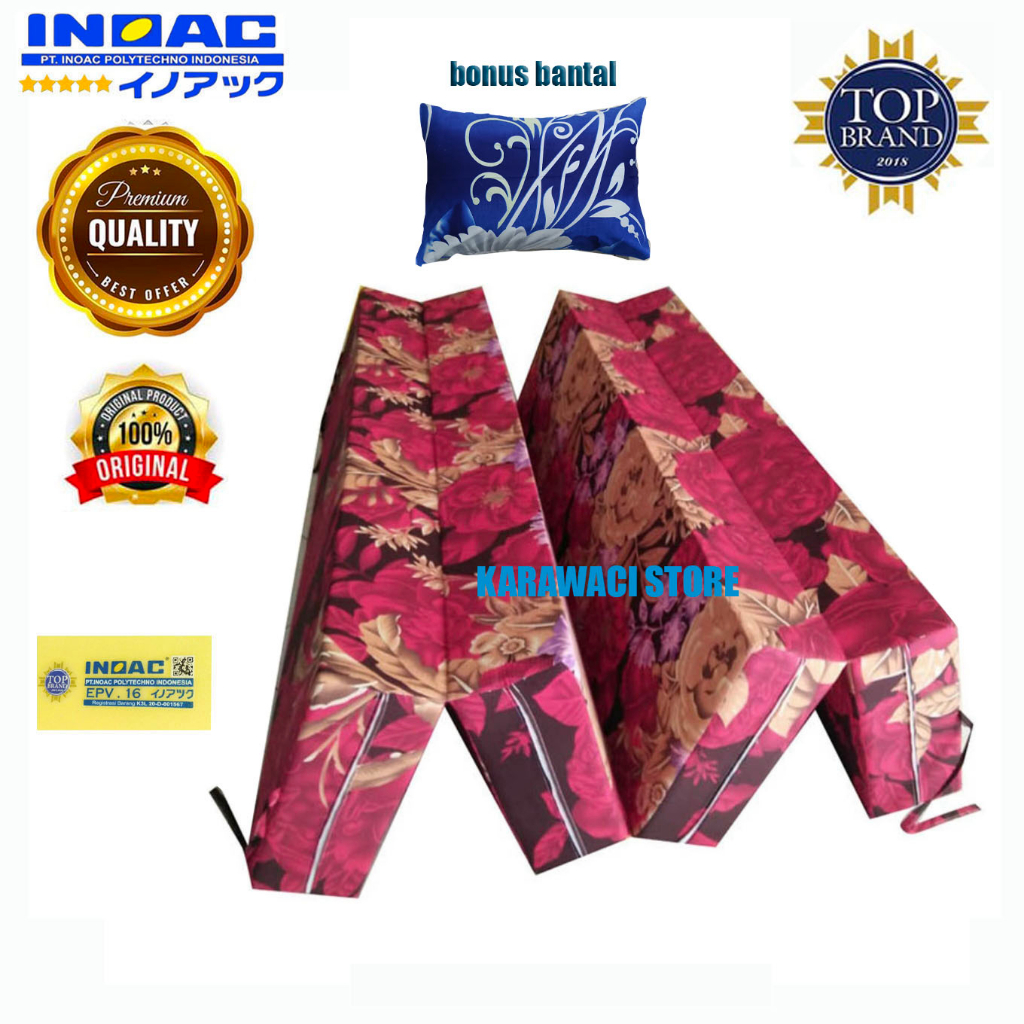 Kasur lipat inoac tebal 20 cm 15 cm 10 cm 5 cm