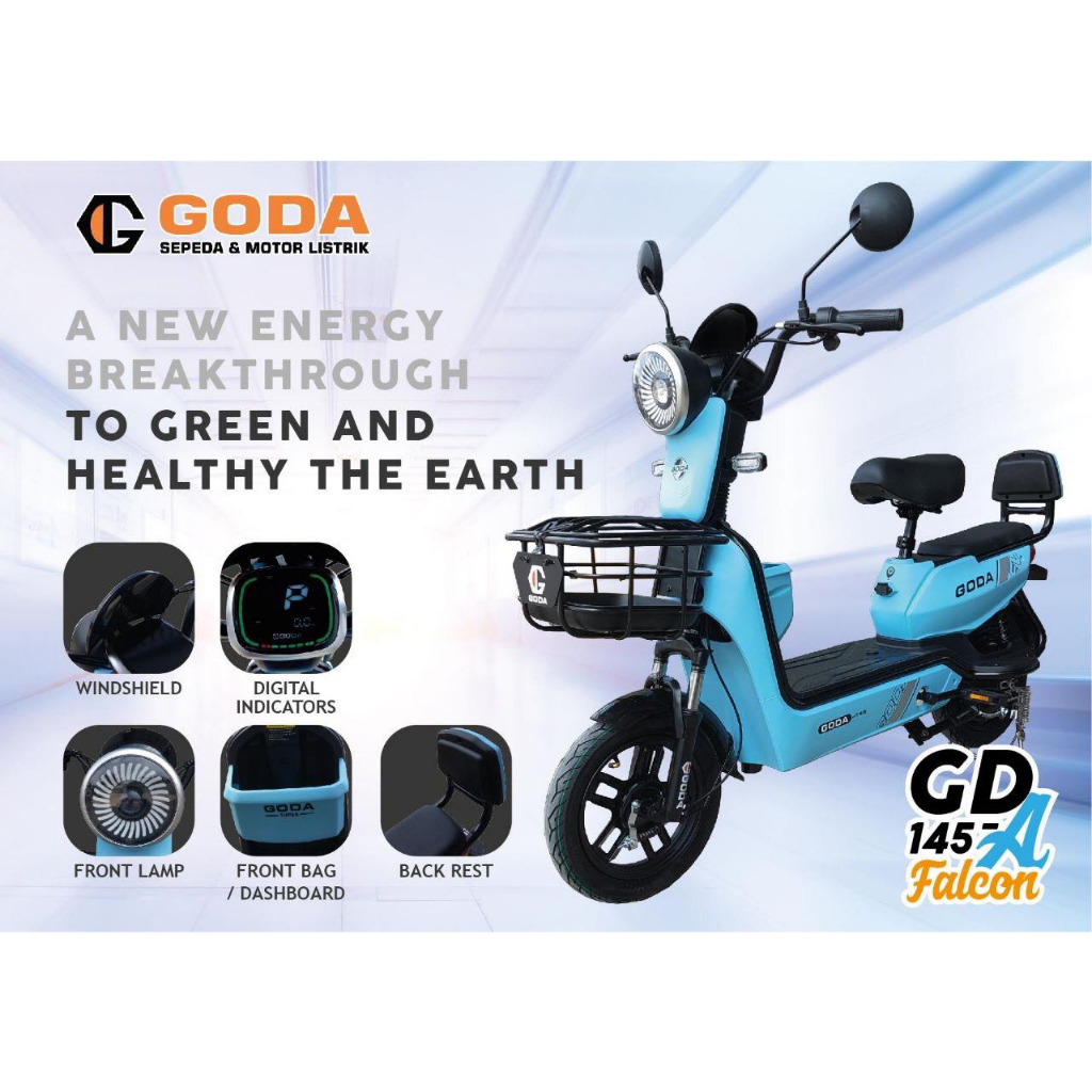 Sepeda Listrik Goda 145 Falcon Garansi Resmi Original