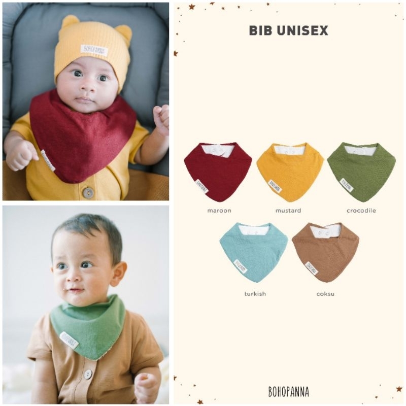 Bohopanna Boho Panna Baby Bib Unisex / Slaber Anak Bayi