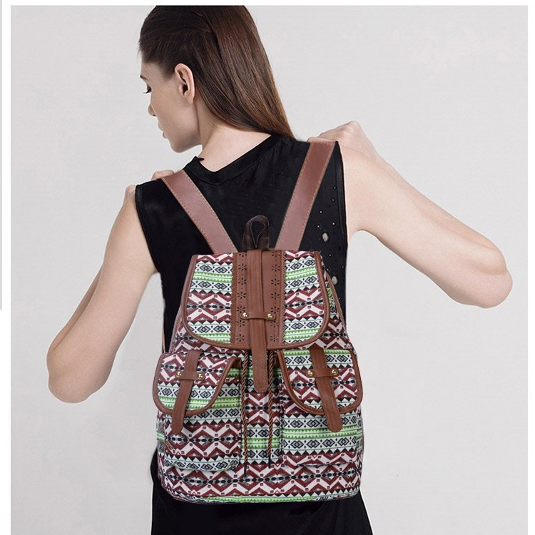 TAS RANSEL WANITA KANVAS IMPORT BACKPACK KOREA CEWEK MOTIF ETNIK PREMIUM VINTAGE MALTA TA805B7 GENDONG SEKOLAH KERJA MURAH PUNGGUNG BESAR KULIAH BATAM KEKINIAN REMAJA