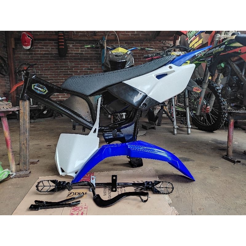 Rangka trail bebek standard yz85 plus body seat