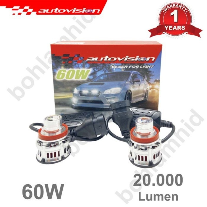 Autovision Laser Fog Light LED H8 H11 H16 Putih Mini Lampu Kabut Mobil