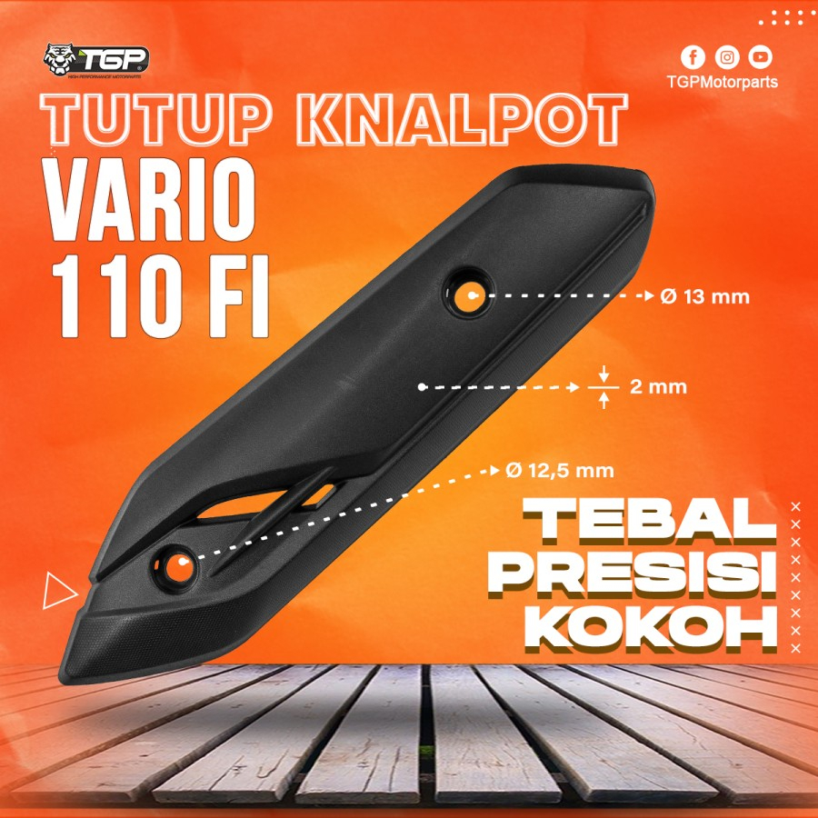 Tutup Knalpot Vario / Cover Knalpot /Pelindung Knalpot Vario 110