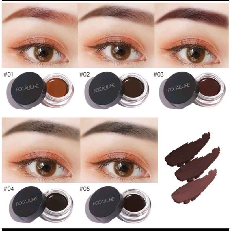 Focallure FA23 Eyebrow Cream Gel waterproof Pensil Alis-mata(BPOM)