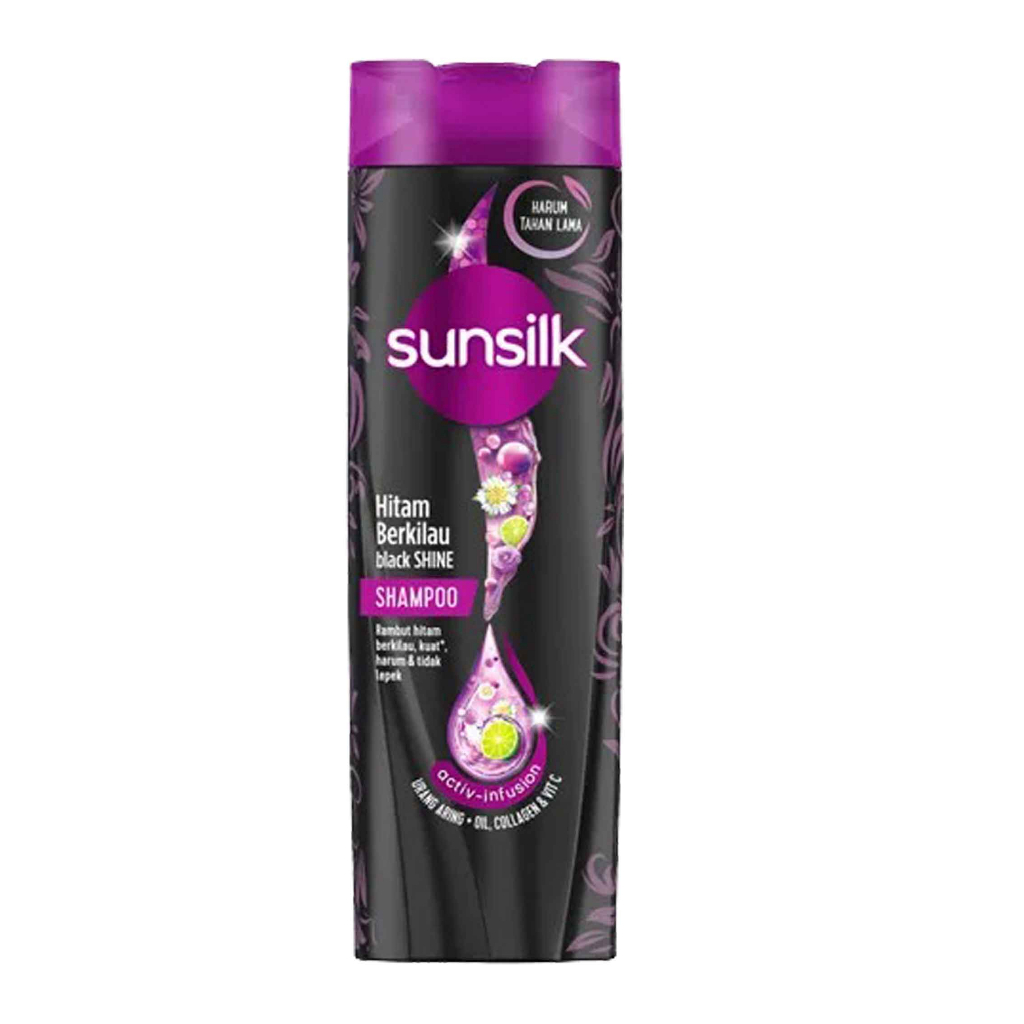 Sunsilk/ Shampo Rambut/ Shampo Sunsilk/ Black Shine/ 160ml