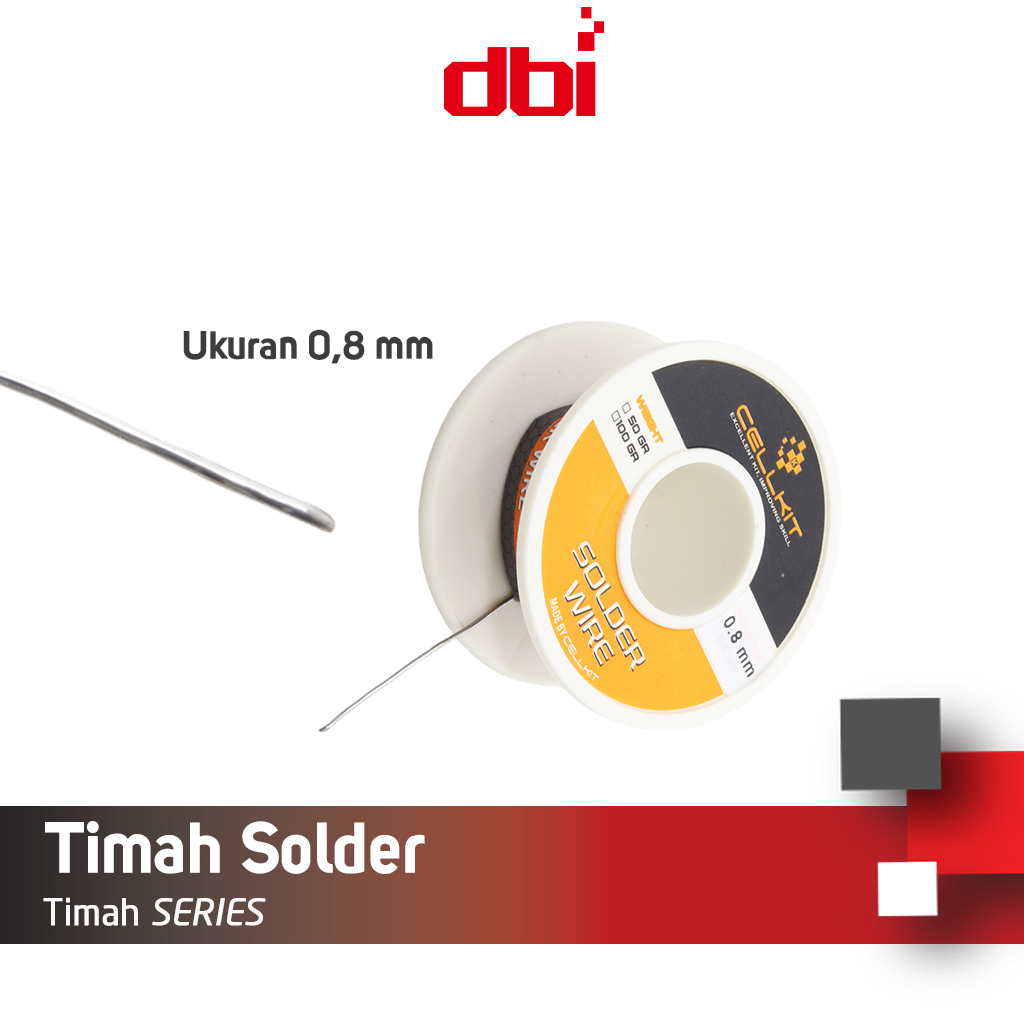 Timah Solder Gulung 0,8mm 50gr CELLKIT