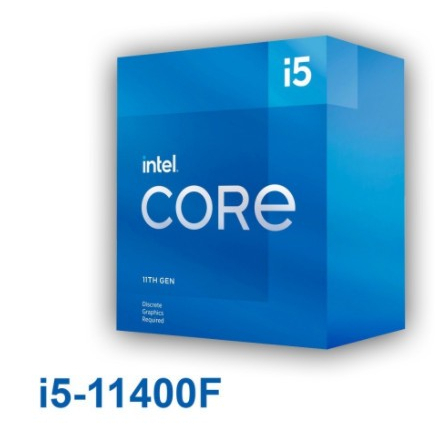 INTEL CORE I5 11400F 2.6GHz ROCKET LAKE 6 CORE 12 THREAD LGA1200 [BOX]