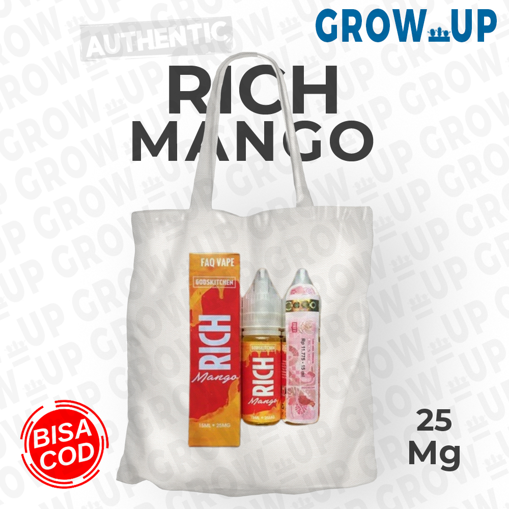 GROSIR Reseller Bisa COD supplier Tote Bag Pria warna putih ukuran kecil 15ml kode RICH bayar ditempat Promo Cuci Gudang 2023