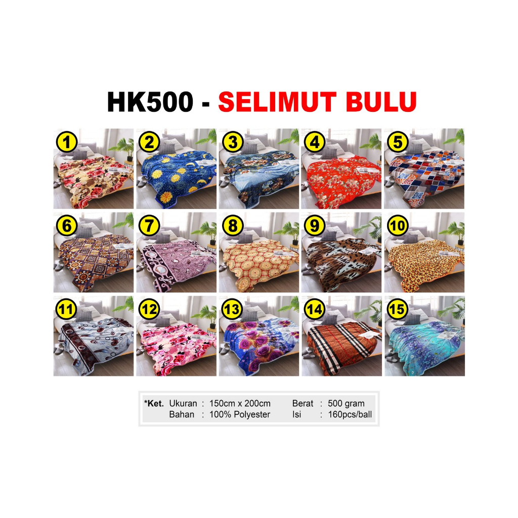 SELIMUT BULU HALUS LEMBUT PREMIUM (TERMURAH)