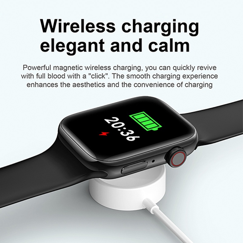 【COD】Viqoo Watch 8 ( EW01) Wireless charging Jam Tangan Pintar Sport Fitness Digital Bluetooth Layar Sentuh Full Touch Screen Bluetooth Call Smart Watch- SW16