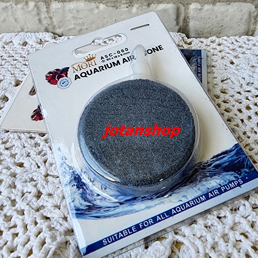 MORI ASC 60 BATU AERATOR BULAT PIPIH AIRSTONE ASC60 GEPENG OKSIGEN AQUARIUM KOLAM