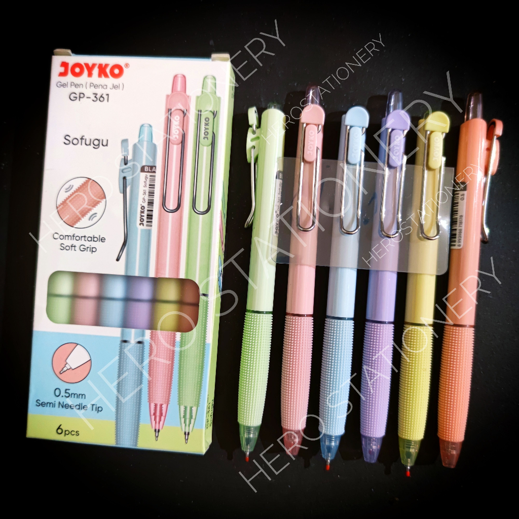 

Pen gel joyko sofugu 0.5 mm GP-361 . 6 pen