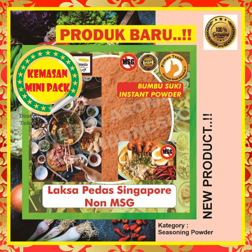 

Bumbu Suki Halal LAKSA PEDAS SINGAPORE NON MSG 50Gr Shabu Hotpot Sample Rasa LAKSA PEDAS SINGAPORE NON MSG Kecil Instan Steamboat Sabu Kuah Soup Original Stemboat Steamboot Sukiyaki Grill Bakar Instant Gafi Murah Enak Terbaik Premium Promo Rekomendasi