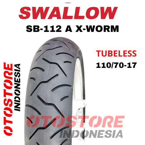 Ban Luar Motor Swallow SB-112 X-WORM 110/70-17 RING 17Tubeless  ban motor BAN MOTOR SUPRA JUPITER MO