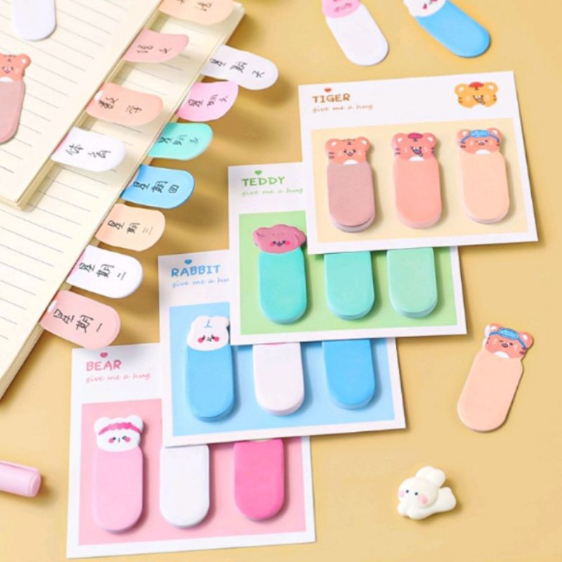 

Sticky notes animal cute / sticky notes motif hewan / memo sticky note binatang