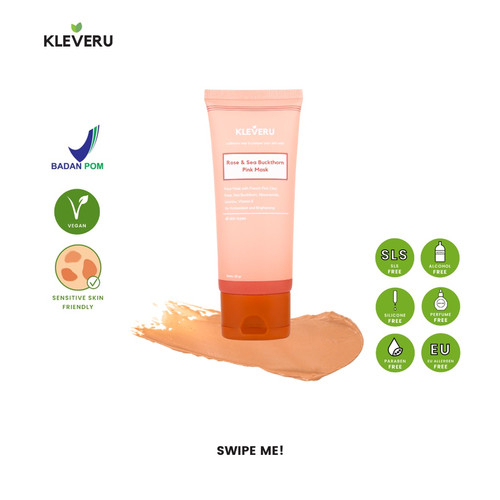 KLEVERU Rose and Sea Buckthorn Pink Mask 50g