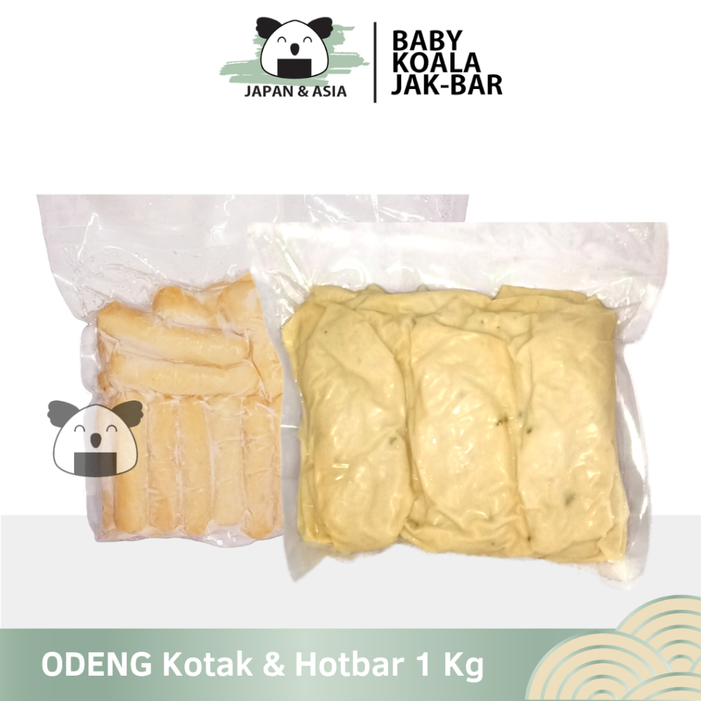 

JAJAN KOREA Odeng Eomuk & Hotbar 1 Kg Halal | Odeng Kotak /Odeng Panjang | Fish Cake...