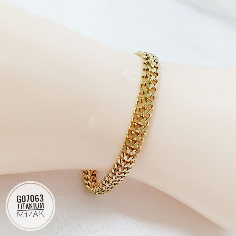 Gelang / Kalung Titanium tikar gold G07063