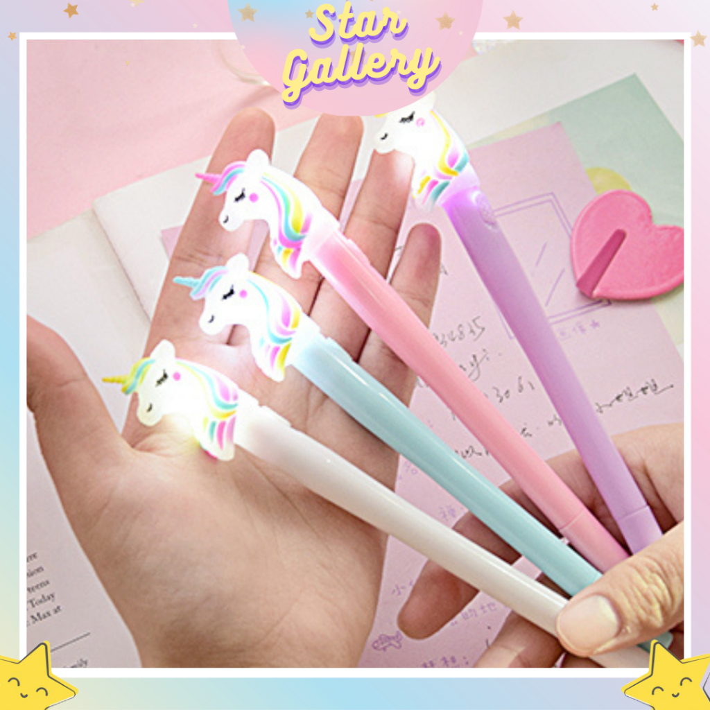 

Pena Unicorn LED Lucu LED Unicorn Pen Murah Produk Import COD 443