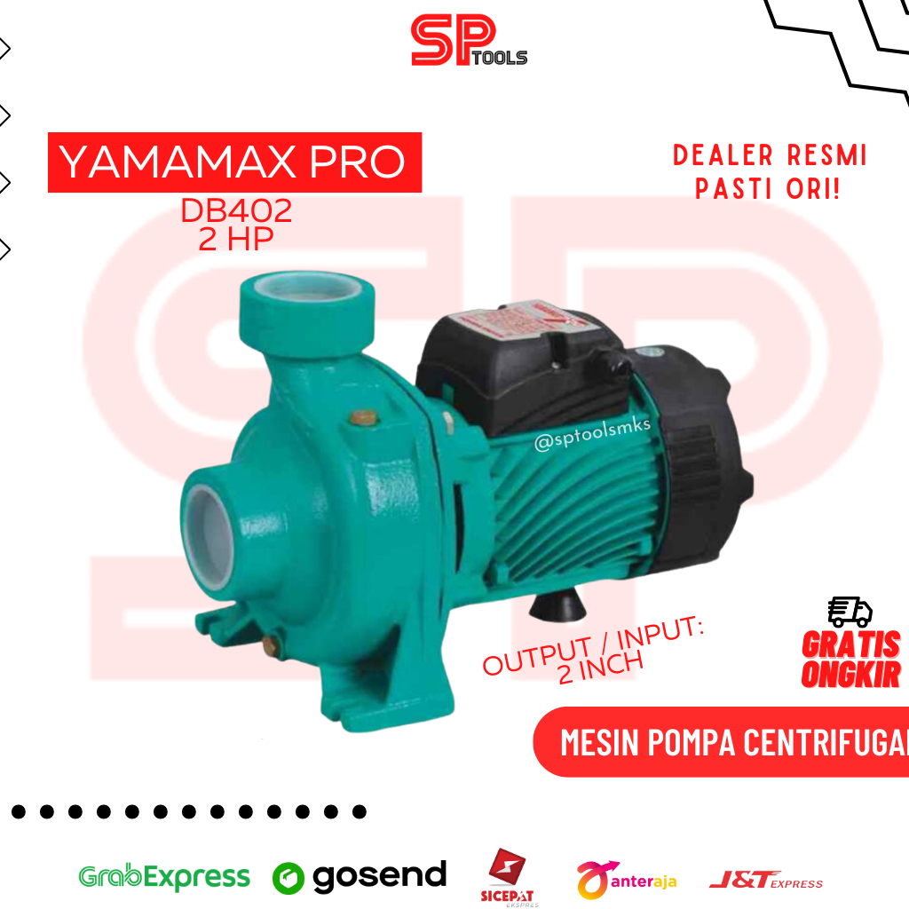 MESIN POMPA AIR IRIGASI CENTRIFUGAL OUTPUT 2" YAMAMAX PRO DB-402 DB402 2 HP