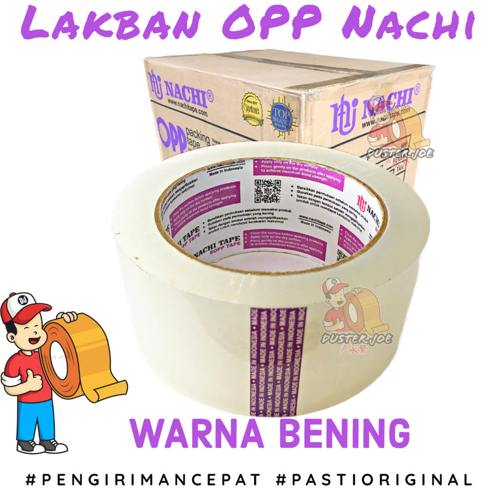 

Lakban Nachi OPP 2 inch 48mm 100 YARD PER 1 ROLL