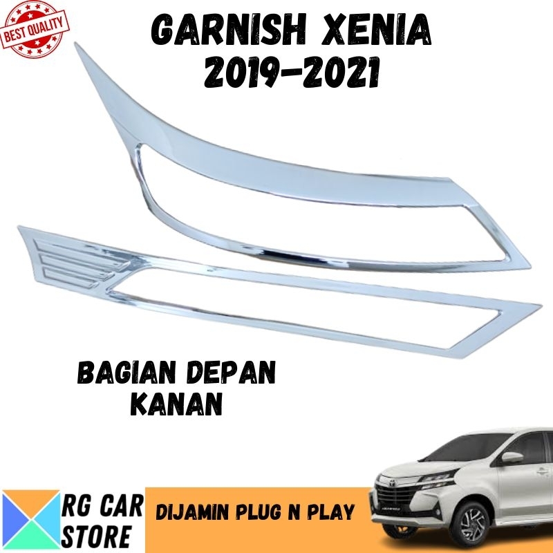 GARNISH XENIA 2019-2021 CHROME DIJAMIN PNP TINGGAL PASANG BERKUALITAS