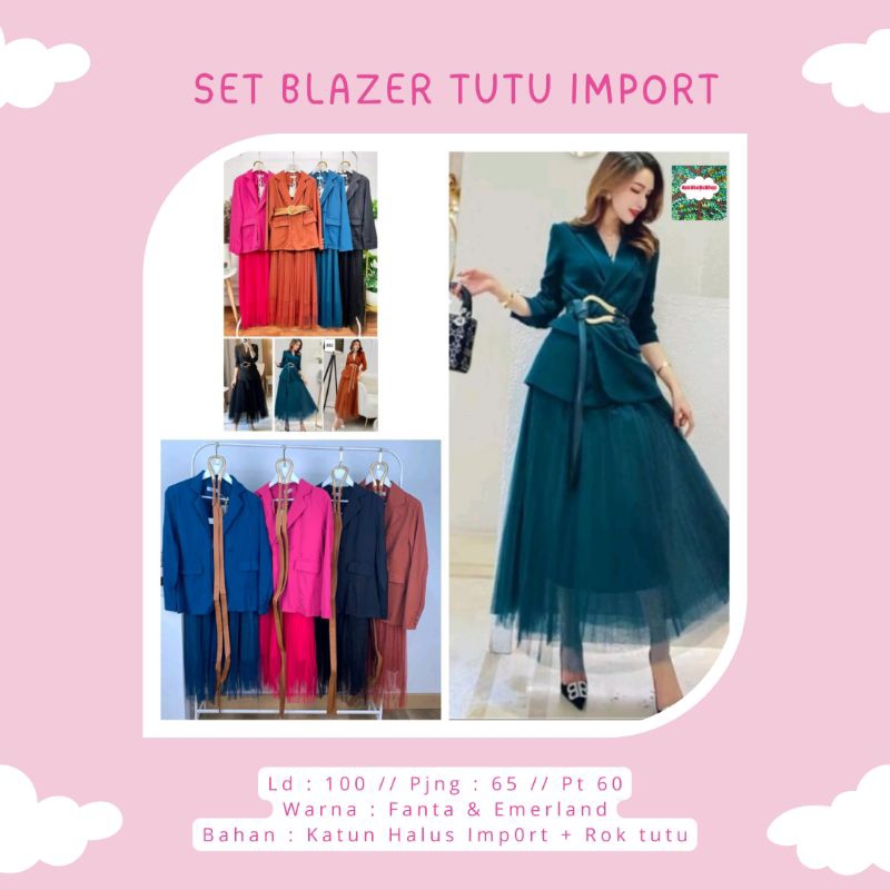 SET BLAZER +  ROK TUTU IMP0RT