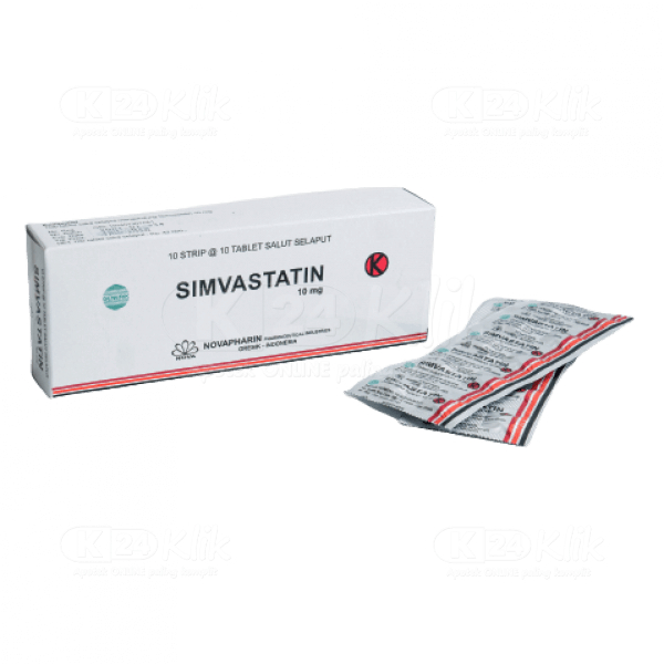 Simvastatin 10 mg 1 Box @10Strip (NOVA)