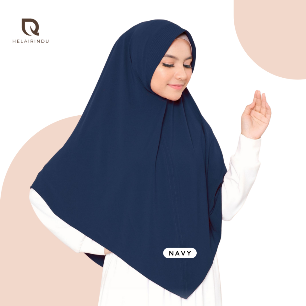 𝐇𝐄𝐋𝐀𝐈𝐑𝐈𝐍𝐃𝐔 - Kerudung Sport Hijab Instan Jersey Dara