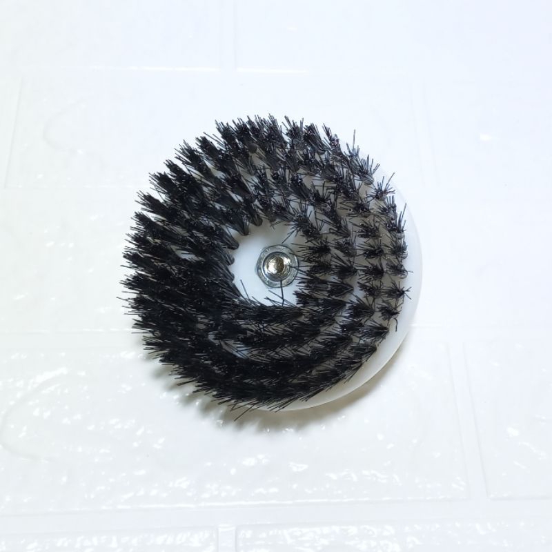 Sikat Mata Bor untuk Sofa dan Karpet Round Brush Putih Soft Biru Medium Hitam Hard