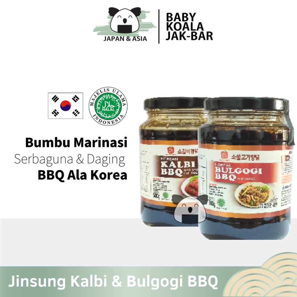 

JINSUNG BBQ Korean Kalbi & Bulgogi Marinasi Sauce 500 g | Galbi Marinade...