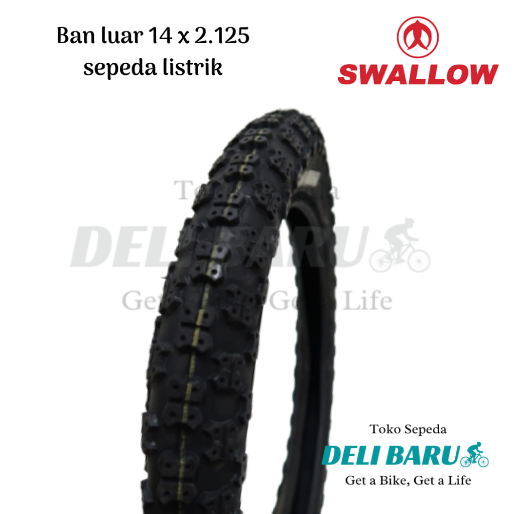 Swallow Ban luar 14 x 2.125 khusus sepeda listrik selis delitire