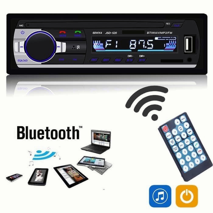 WTW11 Tape Audio Mobil Multifungsi Pemutar MP3 Player Bluetooth FM Radio Tip Mobil Car Audio Musik