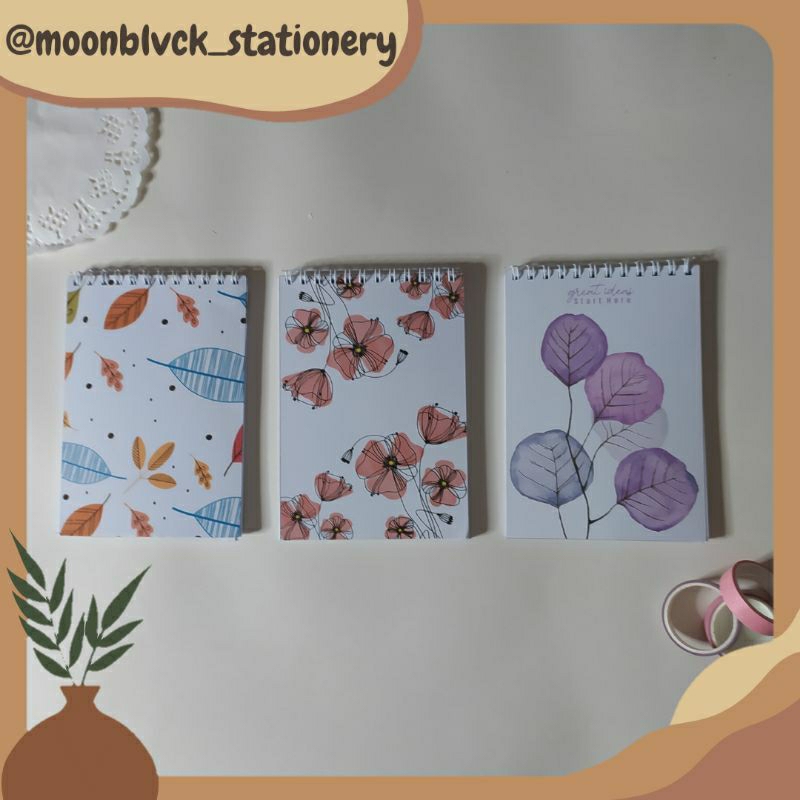 

[NOTEBOOK A6] BUKU CATATAN MINI HVS POLOS