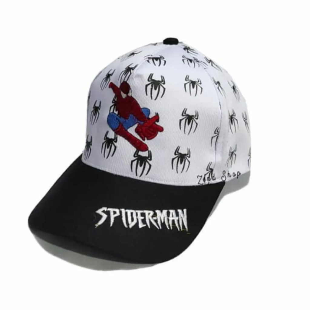 TOPI CAP SUPERHERO FULL PRINT BORDIR