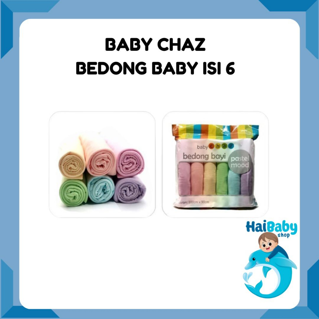 Bedong Chaz Pastel Mood/Kain Bedong Warna Polos