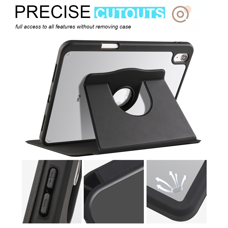 Casing iPad 720°Rotate Flip iPad Pro 11 Air1 2 4 5 Case for iPad 9 10.2inch Magnetik Protective Tablet Holder Case 2022 Compatible For iPad  Air1/Air2 7th/8th/9th Putar Leather casing IPAD 9.7 10 10.9 11