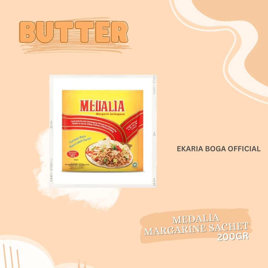 

BUTTER | MENTEGA | MARGARINE | MEDALIA MARGARINE SACHET 200GR