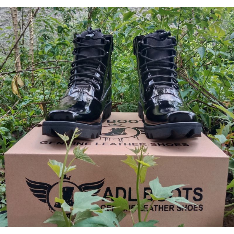 sepatu pdh mengkilap terbaru ADL boot