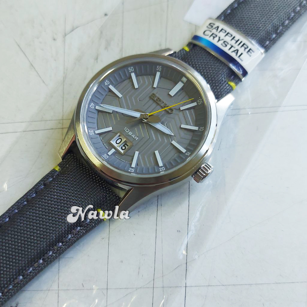 Seiko Quartz SUR543P1 Analog Sapphire Grey - Jam Tangan Pria SUR543