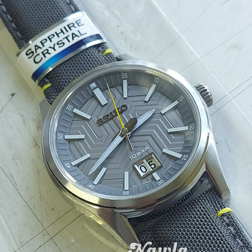 Seiko Quartz SUR543P1 Analog Sapphire Grey - Jam Tangan Pria SUR543