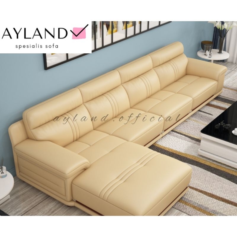 Sofa Set Ruang Tamu Mewah Sofa Kulit Terbaru